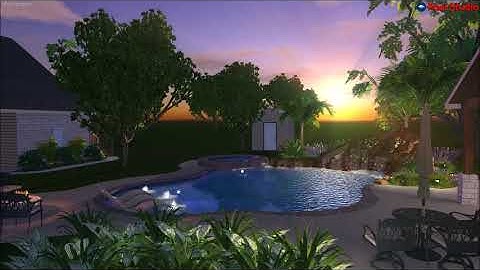 Platinum Pools - Camacho Pool Video 2 - Designed by Clay Givens