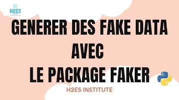 Générer des données aléatoires avec Faker ? | python