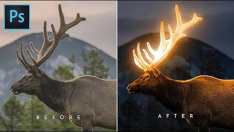 Glow Effect - Photoshop Tutorial | Glowing Effect Deer Glow ( Easy )