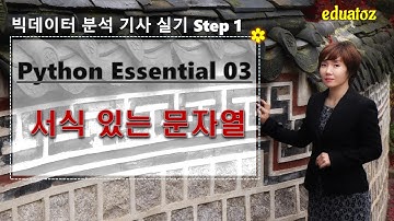 [빅데이터 분석기사 실기 - Python Essential 03] 서식 있는 문자열