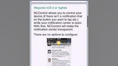 NCControl Cydia Tweak Video Demo Part 1