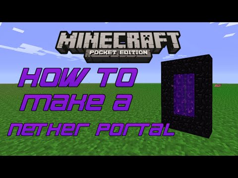 How To Make A Nether Portal In Minecraft Pocket Edition!