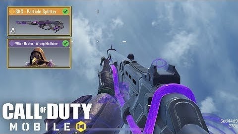 SKS PARTICLE SPLITTER 😍 [ COD MOBILE ]