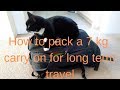 How to pack a 7kg carry on for long term travel | Travel Hacks