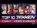 TOP 10 - "TEKKEN" FUNNY / WEIRD Cinematic Endings!