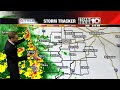 Tracking showers and storms for sunday