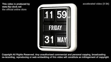 TWEMCO BQ170 flip clock demonstration video
