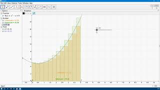 Area under curve using GeoGebra