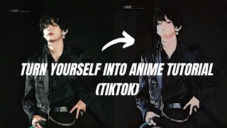 HOW TO CHANGE NORMAL PICTURE INTO ANIME (TIKTOK)