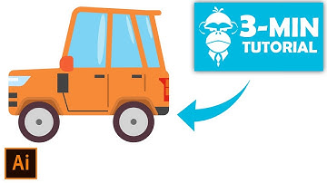 Flat Design Car - Illustrator Tutorial