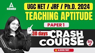 Teaching Aptitude For UGC NET 2024 | UGC NET Crash Course Day #4 By Anshika Pandey