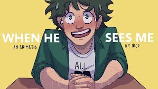 When He Sees me [ a waitress x Boku No Hero Academia animatic by Nico]