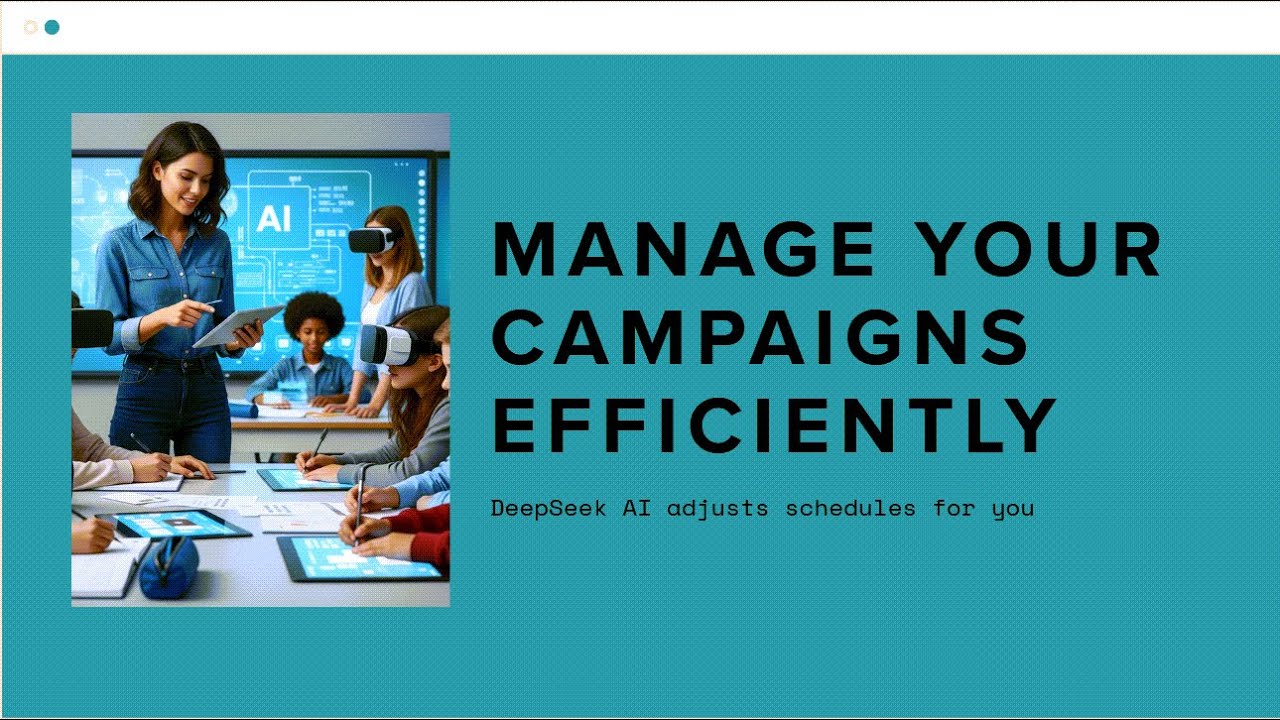 DeepSeek AI Solves 'Campaign schedules too rushed.'