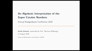 An algebraic interpretation of the super Catalan numbers