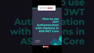 JWT Authentication with IOptions in ASP.NET Core #dotnetcore #jwtauthentication #jwt #csharp #shorts