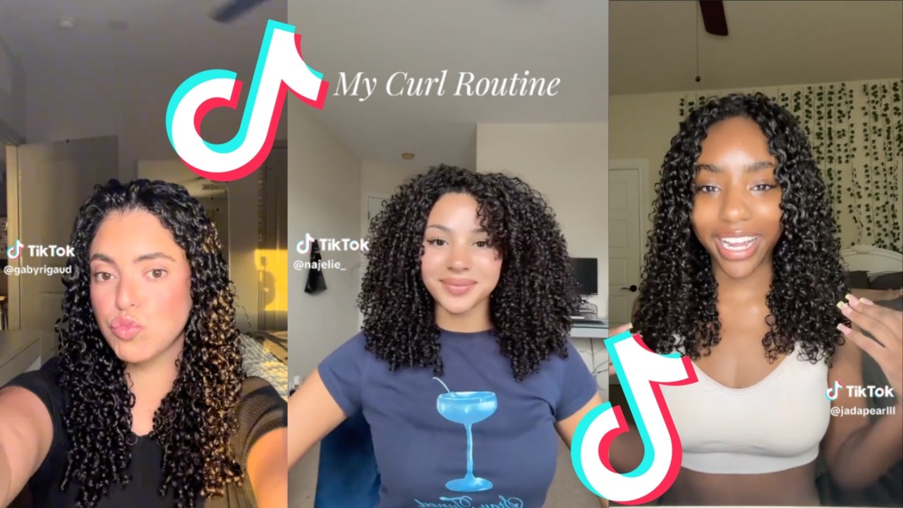 TYPE 3 CURLY HAIR ROUTINE TIKTOK COMPILATION