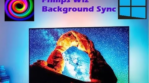 Illustration of using Screen Sync with Phillips Wiz IoT devices