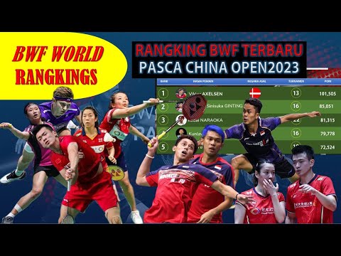 RANGKING BWF TERBARU HARI INI~SETELAH CHINA OPEN 2023 II AXELSEN, AN SEYOUNG  KOKOH DI PUNCAK