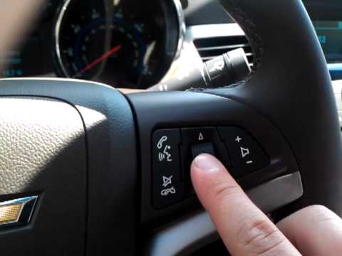 Chevy Cruze Steering Wheel Controls, Audio - YouTube