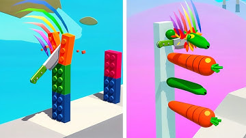 Slice it All 3D game in MAX LEVEL 😱 | ASMR Cutting | Level 129 - 134 | ASMR SLICING GAMEPLAY