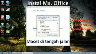 Mengatasi trouble saat instal Ms. Office || Browse For Folder in Installation Progress