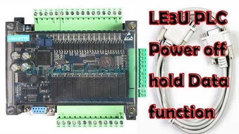 LE3U PLC Power off hold Data function