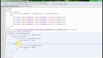 Select / Deselect all checkboxes using jQuery