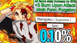 Spending 100 Days as RENGOKU in Project Slayers (Roblox)