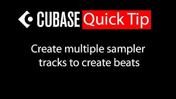 001 - Cubase Quick Tip  - Create multiple sampler tracks
