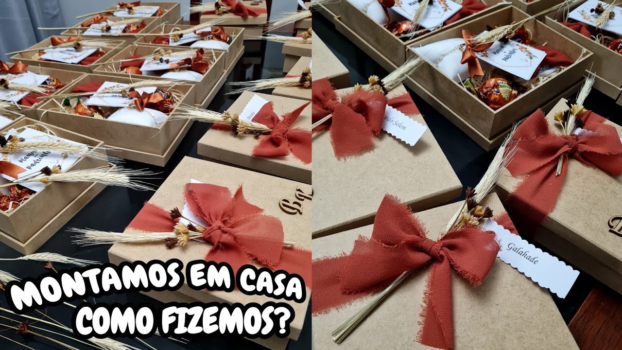 MONTANDO AS CAIXINHAS DOS PADRINHOS DE CASAMENTO | Diário da Noiva #3