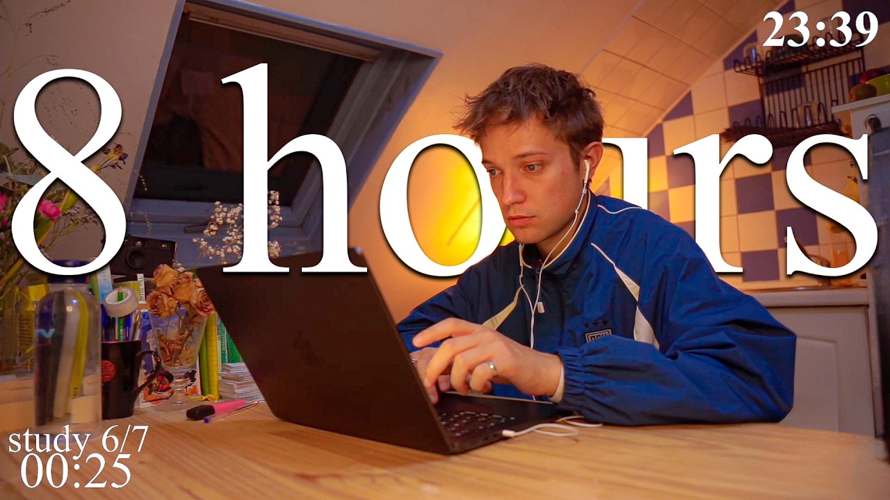LIVE | 8-HOUR study with me in Paris📚⛈️ rain sounds \u0026 pomodoro timer 60 \u0026 10