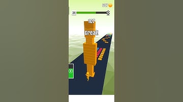 StackColors level 34 | All level gameplay. Android, iOS #shorts #mobilegames #gameplay #walkthrough