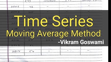[HINDI] Time Series - Moving Average Method - 5 Years