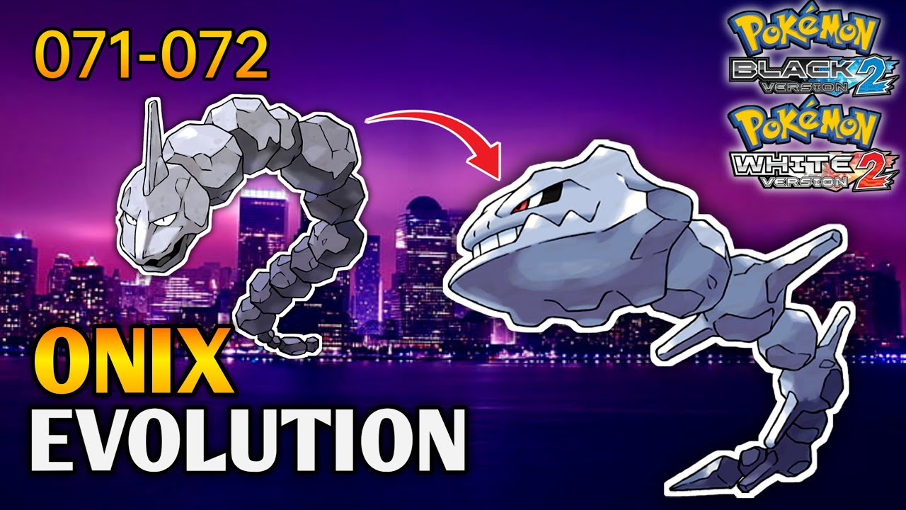 How To Evolve Onix Into Steelix In Pokemon Black 2 & White 2, onix
