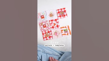 FREE economy block pattern and templates in 3 sizes ❤️ Foundation Paper Piecing #sewingtutorial