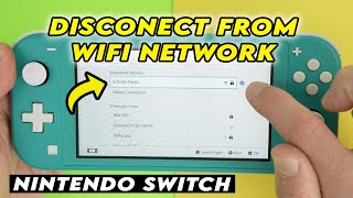 Nintendo Switch : How to Disconnect From a Wi-Fi Network