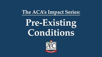 Pre-Existing Conditions - ACA