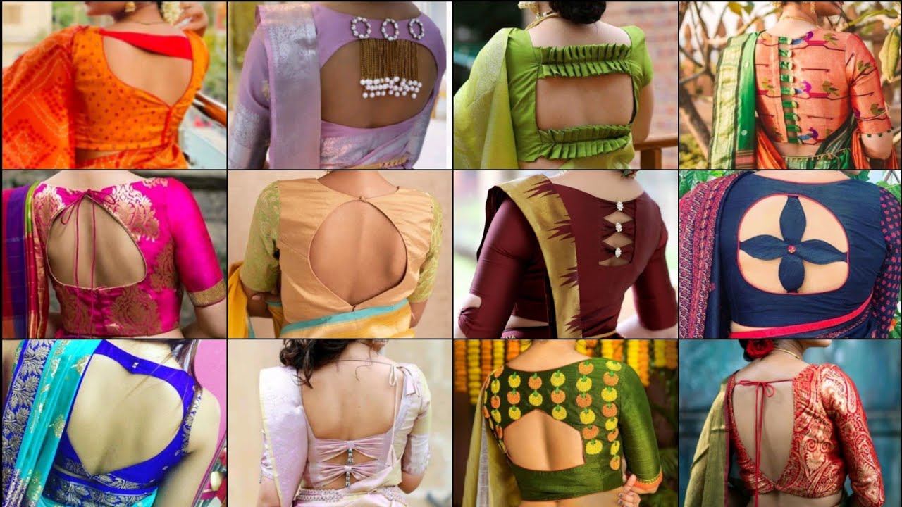 new model designer silk saree blouse designs//blouse designs 2022 ...