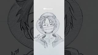 Como dibujar a Luffy muy fácil  #anime #artist #drawing