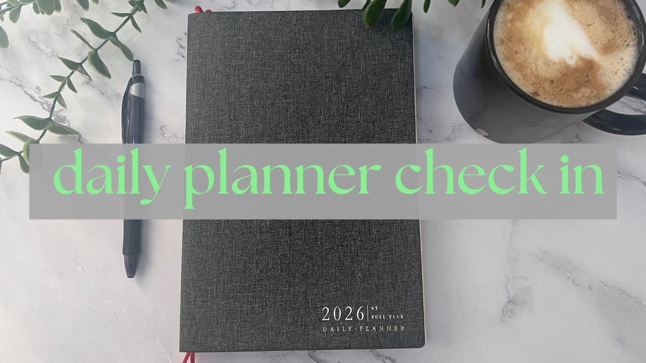 Daily Planner Check In for Quarter 1 - YouTube