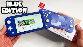 NEW Blue Edition Nintendo Switch Lite  Unboxing and Review