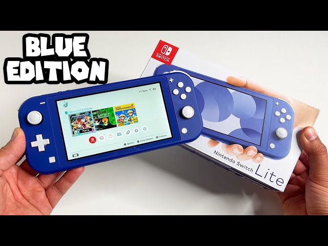 NEW Blue Edition Nintendo Switch Lite - Unboxing and Review - YouTube