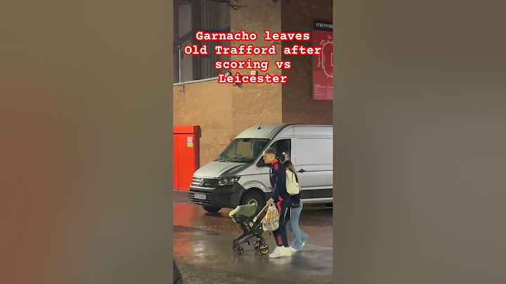 Garnacho leaves Old Trafford after scoring vs Leicester ⚽️ #manutd #manchesterunited #garnacho