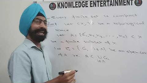 Topology: Compact spaces; Part 1