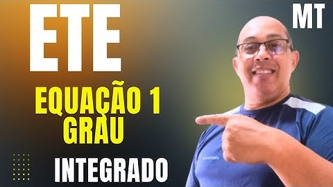 ETE 2026.1 PROBLEMA DO 1 GRAU