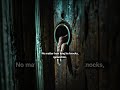 NEVER Open The Door After 3 Knocks…