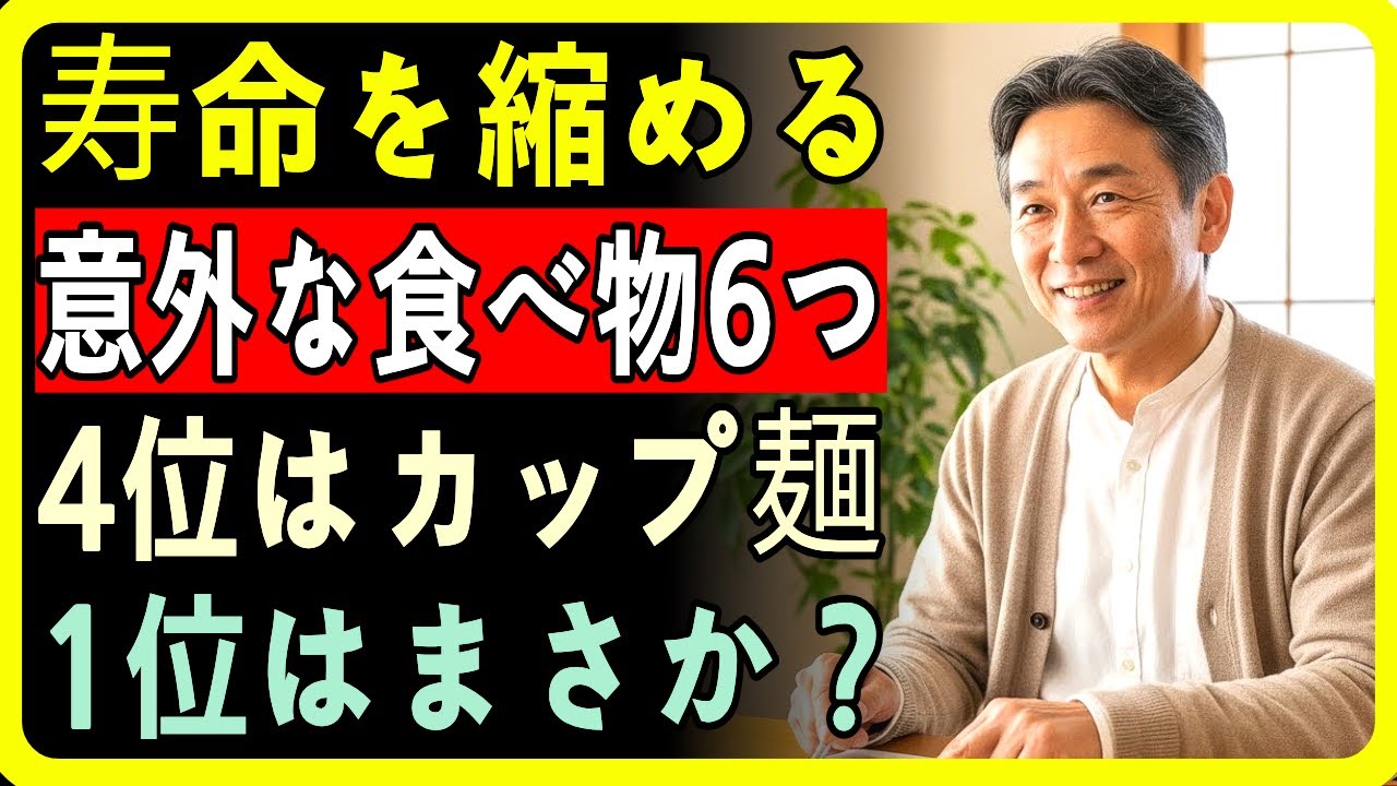 命を縮める食品6つをランキング公開｜4位はカップ麺、1位はまさかの〇〇