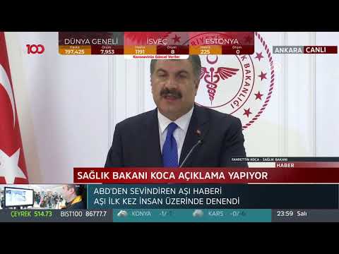 Türkiye'de korona virüsünden ilk ölüm: Bugün ilk hastamızı kaybettik