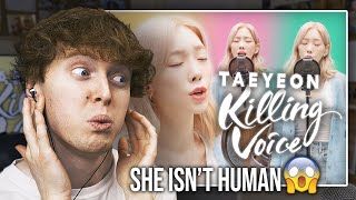 SHE ISN'T HUMAN! (Taeyeon 'Killing Voice' on Dingo Music | Reaction)