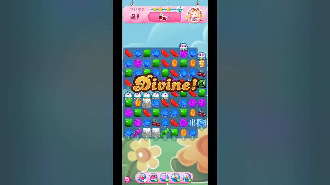 Candy Crush Saga level 176 aplikasi di goggle play YouTube